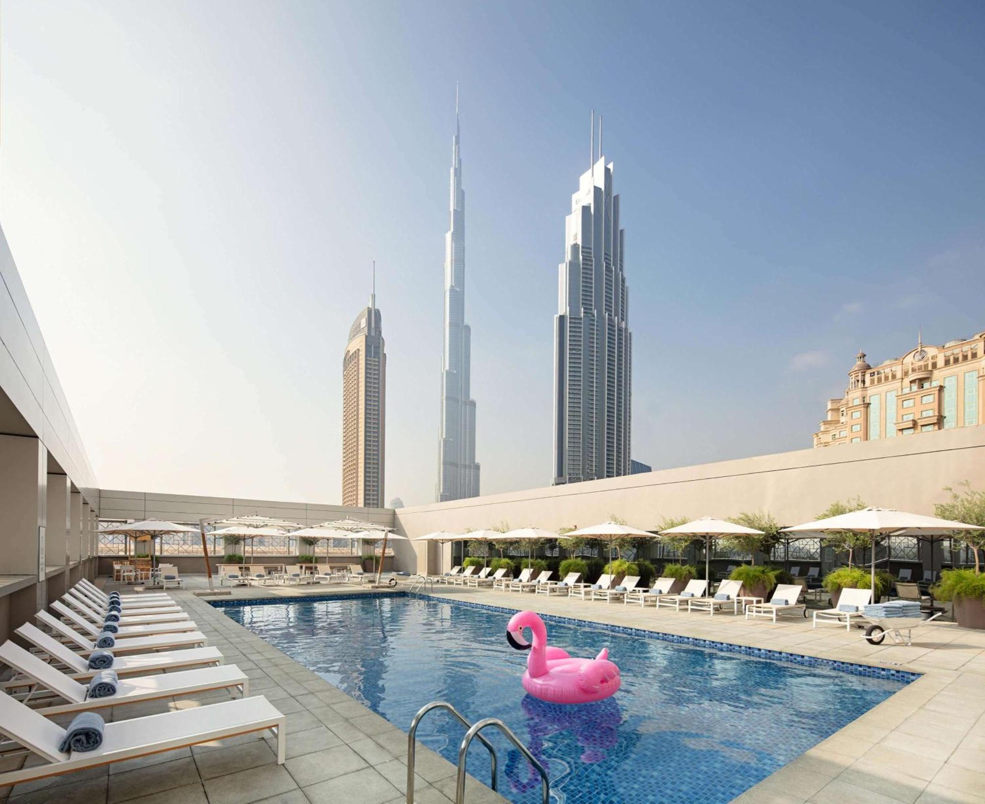 Rove Downtown Hotel Dubai Exterior foto